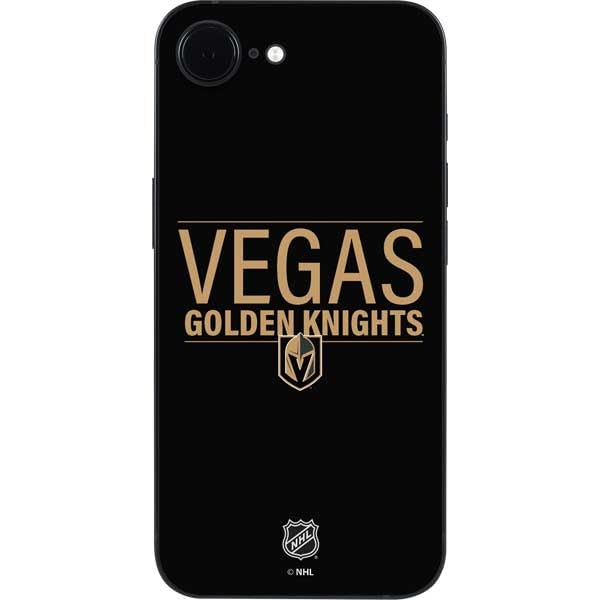 Skinit Decal Phone Skin Compatible with iPhone 16e - Officially Licensed NHL Vegas Golden Knights Lineup Design