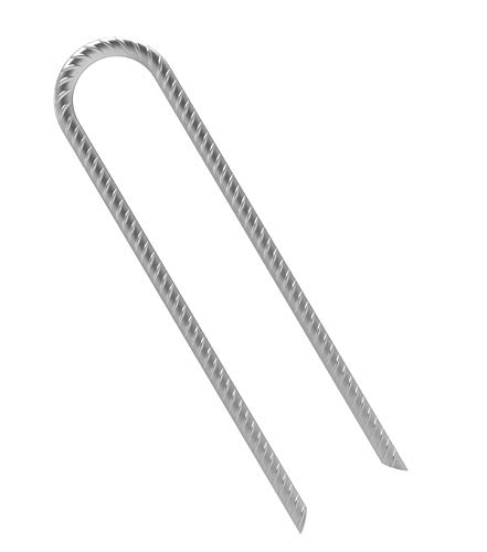 MySit 4 Pack Trampoline Stakes High Wind Stakes 16 Inch Heavy Duty U Shaped Galvanized Metal Steel Ground Anchors for Camping Tents, Swing Sets, Fixing Water Pipes - Thumbnail 5