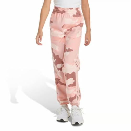 adidas Girls 3 Stripe Camo Print Sweatpants