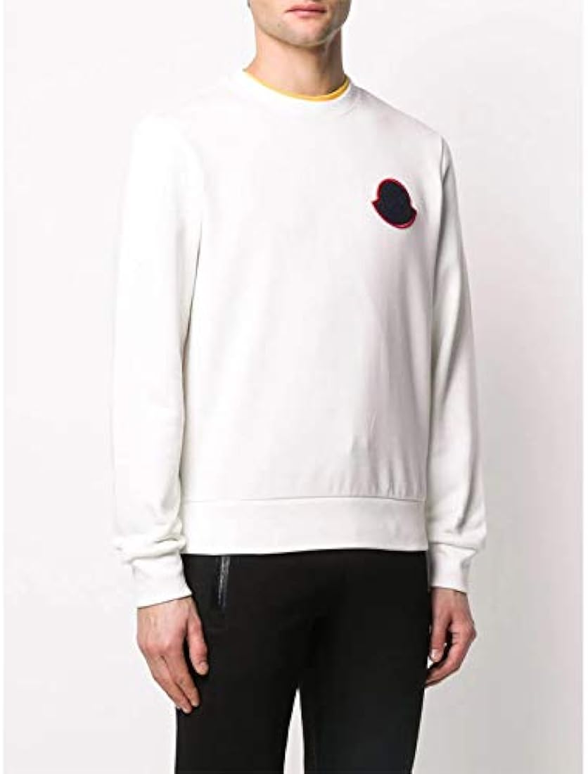 モンクレール 可愛い ロゴ ビジューワッペン ロンTシャツ 長袖