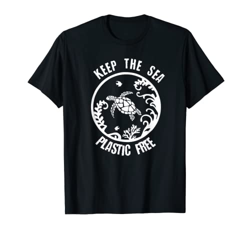 Camiseta de regalo de tortuga marina Keep The Sea Plastic Free Ocean Life Camiseta