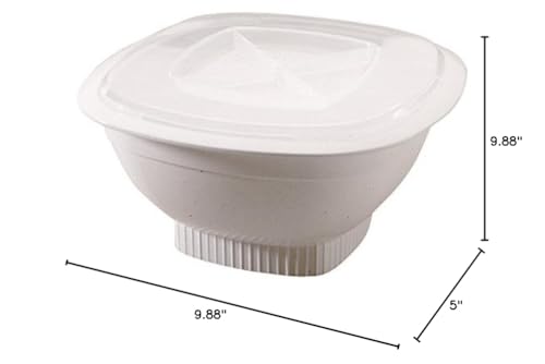 Nordic Ware Microwave Popcorn Popper, White, 12 Cup