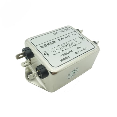 RV410-10A AC 220V monofásico sección dual mejorado EMI potente filtro 110V250VAC