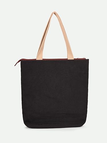 Image of ZOUK Ivy Tote Bag for Women | Handcrafted Jute Khadi with Vegan Leather Handles | Lightweight, Foldable & Travel-Friendly Everyday Carry Bag |