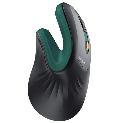ProtoArc Ergonomic Vertical Mouse, EM11 NL Rechargeable Wireless Mouse Bluetooth,