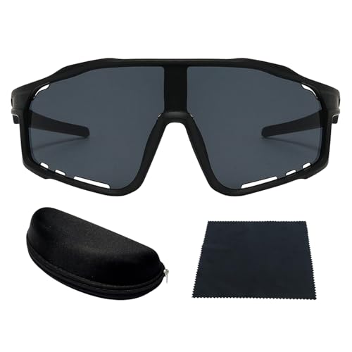 Gafas De Sol En Ciclismo, Gafas De Ciclismo Polarizados, Gafas Deportivas De Protección UV, Con Lentes De Protección UV400 Y Unisex, 5.71x2.20in, Para Ciclismo, Senderismo, Pesca, Béisbol, Golf