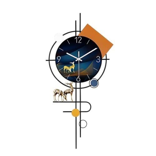 Horloge murale pour fond de télévision décoration moderne de grand salon