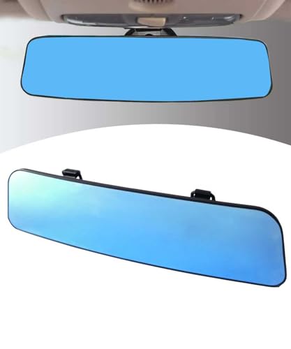 Xibao Specchietto Retrovisore Auto,Specchio Auto,Specchio Retrovisore Convesso Grandangolare,Accessori per Autos Interni,Adatto per la Maggior Parte Delle Autos,Camion,Minivan,SUV e così via (Blu)