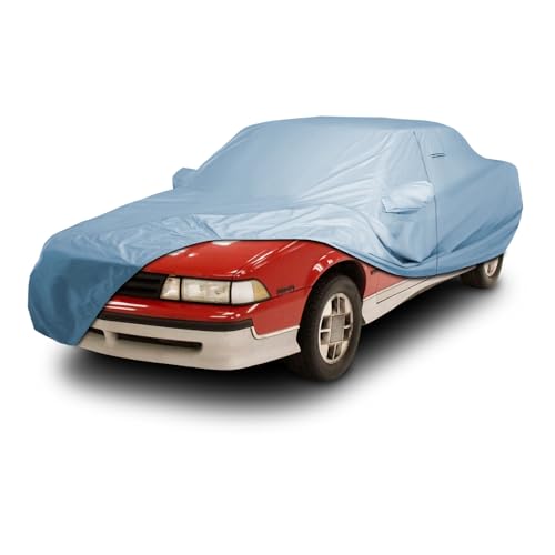 Image of iCarCover Premium Car Cover for 1988-2005 Chevy Cavalier Heavy Duty Waterproof All Weather Automobiles Custom Fit Indoor Outdoor UV Snow Protection Covers with Straps and Bag