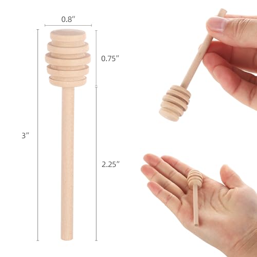 Bâtonnets à miel en bois anti-goutte pour doser le miel sans coller