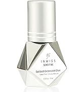 INMISS Sensitive Lash Extension Glue No Fume 2-3 Sec Drying DIY Individual Eyelash Glue for Self ...