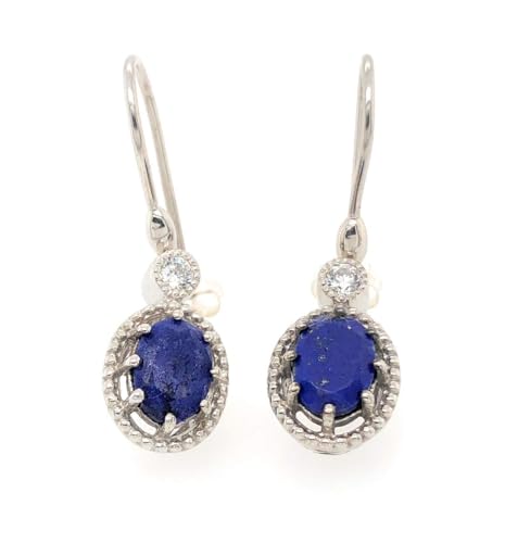 Genuine Blue Lapis Lazuli 925 Solid...