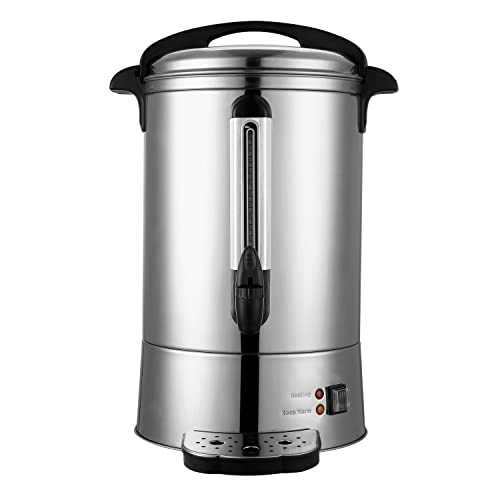 electriQ 10L 1500W Catering Hot Water Urn - Stainless Steel