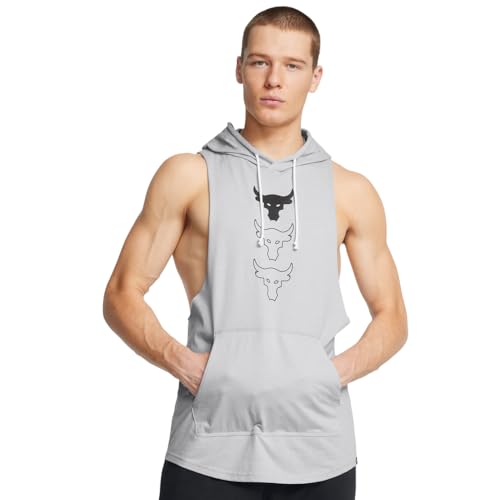 Under Armour mens Project Rock Payoff Sleeveless Hoodie