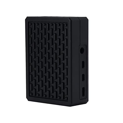 Caja de aleación de aluminio para Raspberry Pi 4, negra miniatura 4