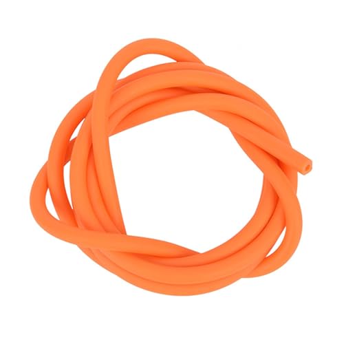 flexiable rubber High Resilient Elastic Tube Red Black Orange Green Good Wear Resistance 3 meter Nature Latex Rubber Hoses drain elastic (Color : Orange, Size : ID1.6 x OD3.2mm)