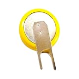 CRFFZ Metal Solder Tab ML1220 - Batteria a bottone da 3 V con perno di saldatura per orologio di backup e batteria ricaricabile per strumenti prefabbricati con perno pieghevole