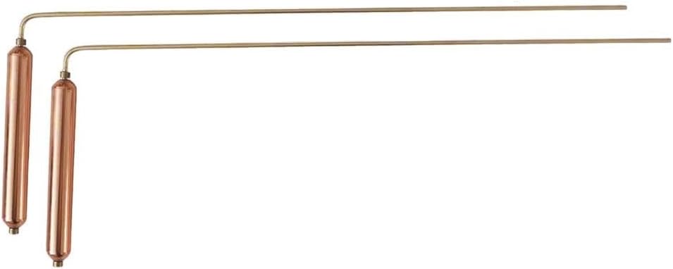 Essential Copper Divining Rods Kit for Water and Metal Detection, Great for Paranormal Investigations (B)