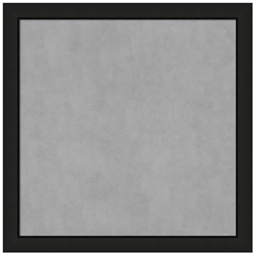 Amanti Art Black Framed Magnetic Board, 27x27, Casual Office Decor