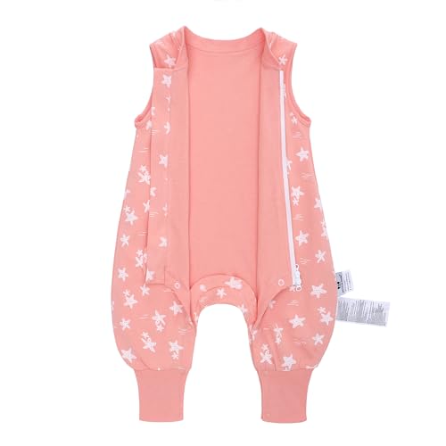 Image of Miracle Baby Sleep Sack with Feet, 1.0 TOG Wearable Blanket for Toddlers, Sleeveless Baby Sleeping Bag with Leg Openings