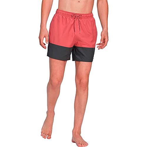 adidas Men's Colorblock Swim Shorts Short Length, Pink Strata/Grey Six, XS