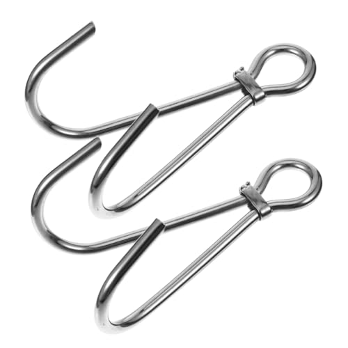 Abaodam 2Pcs Portable Stainless Steel Diving Hook Double Claw Design for Enhanced Stability and Security Lightweight Metal Reef Hook for Scuba Diving and Use