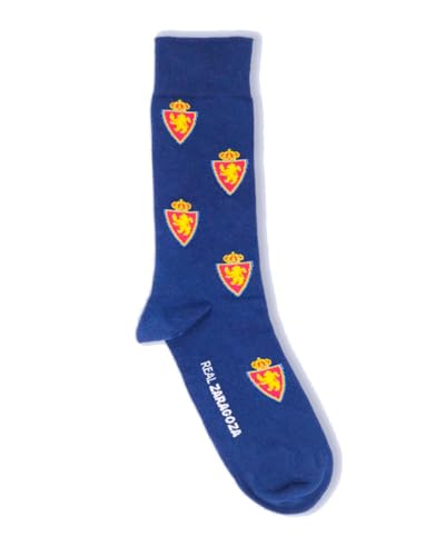 GAMBEA Calcetines Real Zaragoza, 41-46. Calcetines Real Zaragoza. Producto Oficial Tallas 41-46 y 36-40. Caña Media