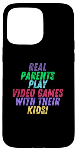 Real Parents Play Video Games With Their Kids Gamer Mom Dad �X�}�z�P�[�X iPhone 15 Pro Max �p
