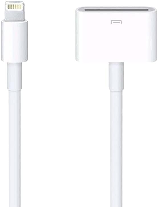 Lightning to 30-Pin Adapter, iPhone Charging Data Sync Connector Cable 8-Pin Male to 30-Pin Female Output Adapter Compatible iPhone 14/13/12/11/X/8/7/6/5/4S/4/3/3G/iPad/iPod(0.2 m)