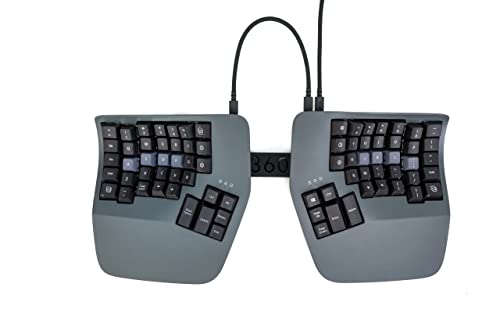 Image of Kinesis Advantage360 Split Ergonomic Keyboard - USB-C | Mechanical Switches | Fully Programmable | Contoured Shape | Adjustable Tenting | PBT Keycaps