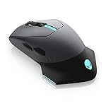 Alienware Wired/Wireless Gaming Mouse AW610M: 16000 DPI Optical Sensor - 350 Hour Rechargeable Battery, 7 Buttons, 3-ZONE 16.8m AlienFX RGB Lighting, Edge-Free Design, Ergonomic, Dark Side of the Moon - Image 2