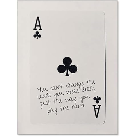 XSCQ Funky Black and White Lucky Ace Poker Canvas Wall Art Funny Modern Preppy Playing Card Posters Trendy Minimalist Black Art Prints Painting Retro Aesthetic Wall Decor 12x16 inch Unframed Cover