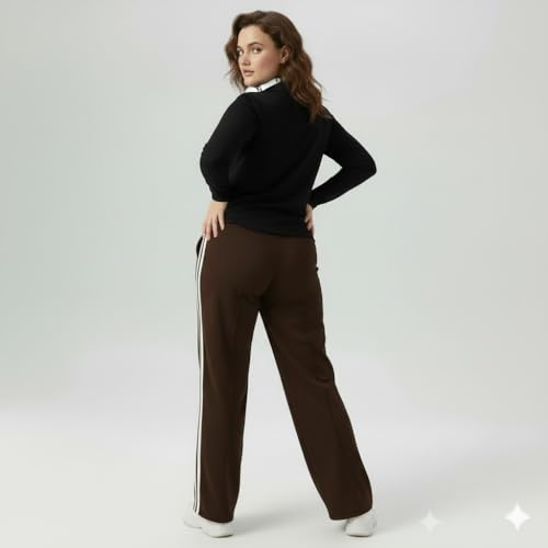 Image of Women's Top & Jogger Set | Stylish Co-Ord Set for Women |Top & High Waist Jogger Pants Set for Ladies | Stretchable Cotton Gym Wear, Activewear & Loungewear Tracksuit|women top jogger set