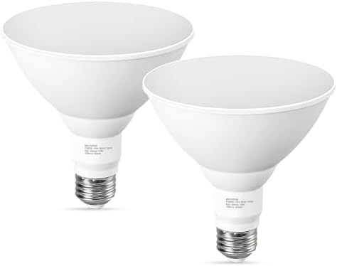 LED Flood Light Bulbs, PAR38 Outdoor Flood Light Bulb 5000K,13W 1...