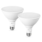 GvvooHome LED Flood Light Bulbs, PAR38 Outdoor Flood Light Bulb 5000K,13W 100W Equivalent, Daylight White LED Floodlight Dimmable, Waterproof for Porch Yard Garage, E26 Base, 15,000 Hrs, 2 Pack