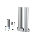 Waterdrop DST and LED Under Sink Water Filter System, Under Sink Water Filtration System, NSF Certified Elements, Reduce Chlorine, PFOA/PFOS, Bad Taste & Odor, Stainless Steel, Bundle