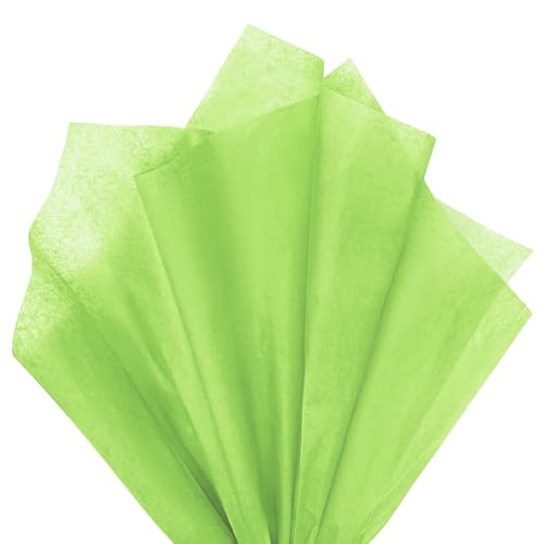 Image of 120 Sheets 20 inchX14 inch Lime Green Tissue Paper for Gift Bags Wrapping, Art Tissue Paper Bulk for Weddings Birthday Party Crafts Decoration
