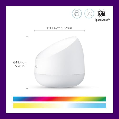 Image of WiZ Squire Table Lamp - Pack of 2 - Portable - Smart- Full-Color Light - Connects to Your Existing 2.4Ghz Wi-Fi - Control with Wiz Connected App - Works with Google Home, Alexa and Siri Shortcuts