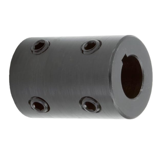 Summit Collars RC-112-KW Solid Rigid Coupling | Black Oxide Plated Mild Steel Rigid Coupling | 1-1/8