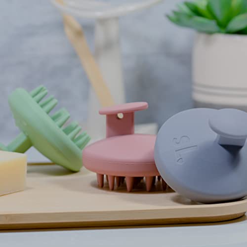 Scalpluv | Scalp Massager Hair Brush, 3 In 1 Hair Massager, Exfoliator, Promotes Hair Growth, Dandruff Treatment, Waterproof Shower Scalp Scrubber With Soft Bristles, Shampoo Scrubber (Mint) #TOP6