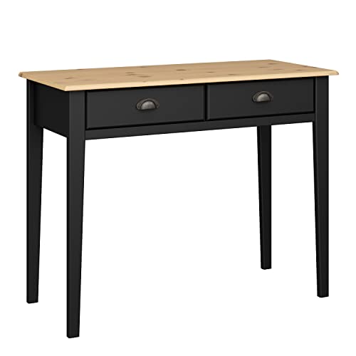 Furniture to Go | NOLA, Schwarz und Kiefernholz, Hall Table Cover