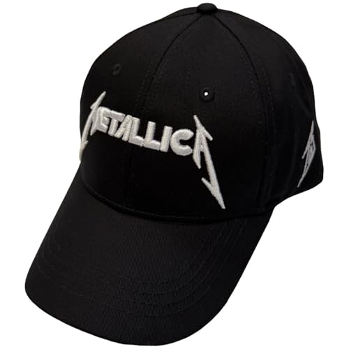 Rock Off officially licensed products Metallica Text and M Band Logo Casquette De Baseball Size One Size