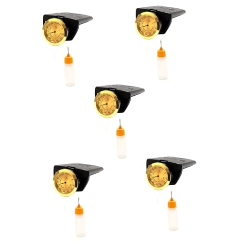 FUNOMOCYA 5個セット ギター加湿器 ギターメンテナンスツール ギターの保湿剤 ギター湿度 楽器部 楽器湿度調整ツール サウンドホール湿潤剤 ギターパーツ プラスチック Black