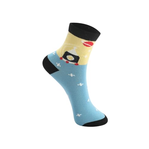 Image of Kids Boys Socks - Printed Cotton Kids Socks | Soft and Comfortable, Sock for Boys | Stylish & Durable Boy Sock for Everyday - Pack of 5 Pairs