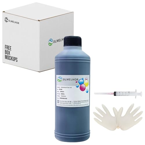 Uniwersalna drukarka atramentowa Black Dye Refill Printer Bulk Kit kompatybilny z drukarkami atramentowymi Canon HP Lexmark Brother Ricoh wkłady atramentowe do wielokrotnego napełniania lub systemu