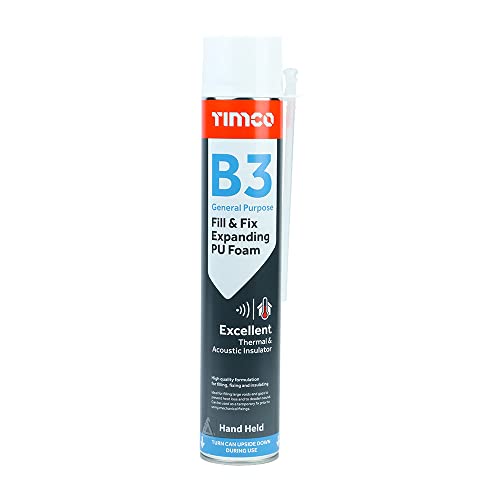 TIMCO - B3 General Purpose Fill & Fix Expanding PU Foam - Hand Held - 750ml