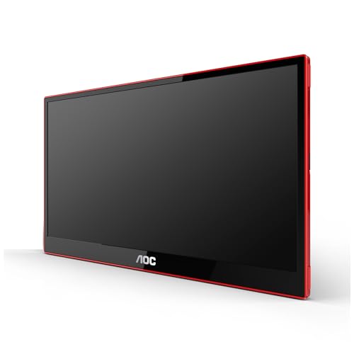 Image of AOC 16G3-16-inch Portable Gaming Monitor Full HD, FreeSync (1920x1080, 144 Hz, MicroHDMI 1.4, USB-C) Black-red