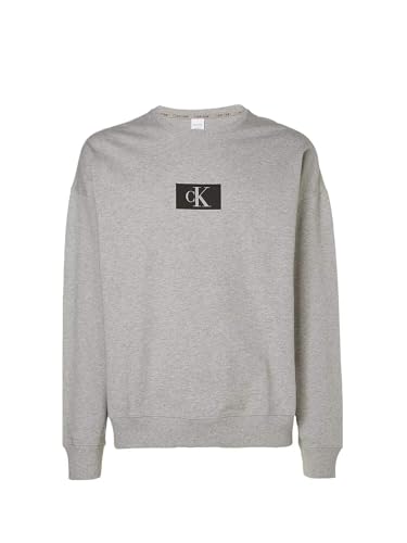 Sweat Calvin Klein homme sans capuche gris taille XL vêtement sportswear classique