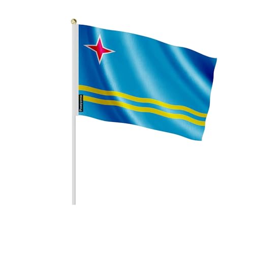 Mini drapeau Aruba 30x45cm lot de 100 pièces pour réussir une décoration géante sans rupture