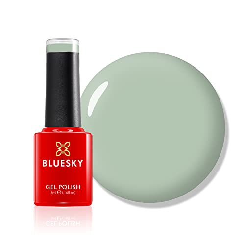 BLUESKY Gel Nail Polish, Centre Stage, Mini, FW04, Grey, Sage Green, Long Lasting, Chip Resistant, 5 ml Requires Drying Under UV LED Lamp